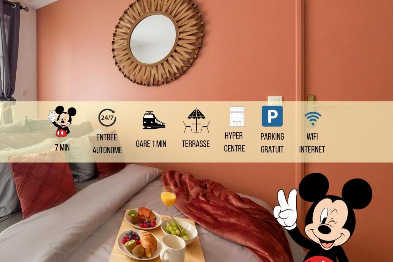 La Gare, Disneyland Paris Terrasse Parking Gratuit Биси Сен Жорж Екстериор снимка